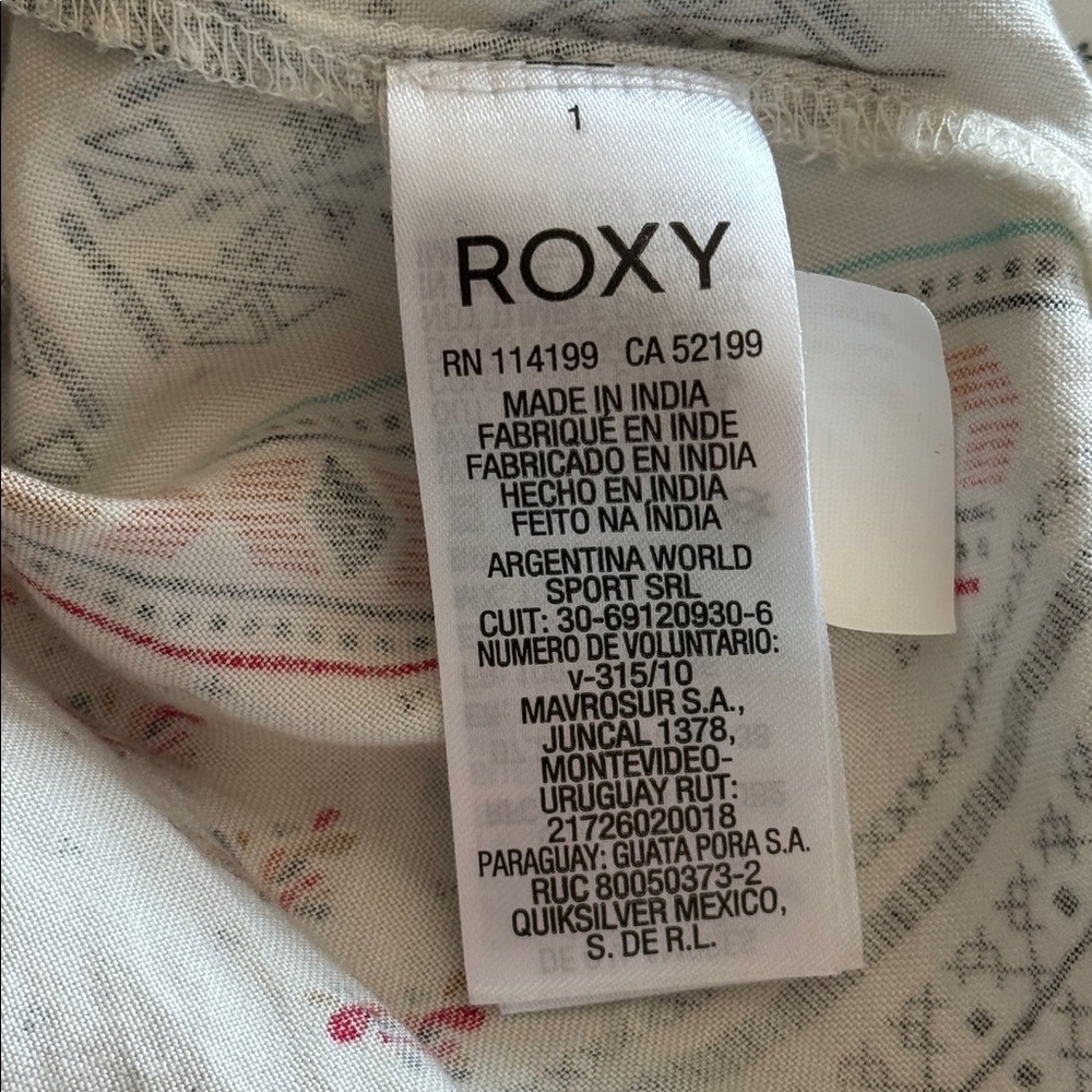 Roxy White Multicolor Patterned Tunic - image 8